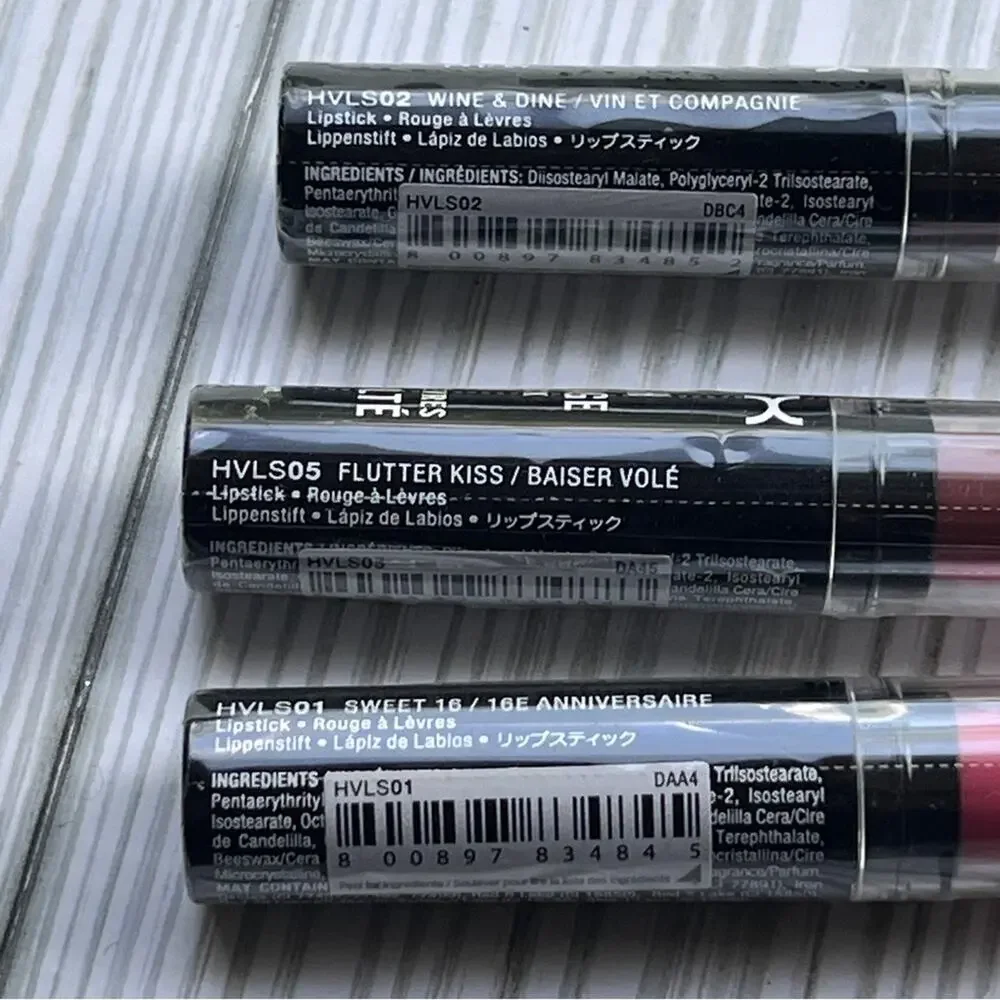 NYX Makeup Beauty High Voltage Lipstick Trio New in Package